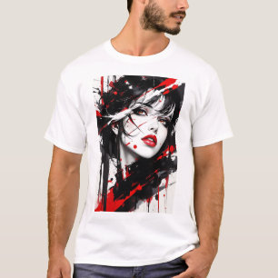 mysterioses Anime-Mädchen T-Shirt