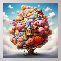 Mysteriöses farbenprächtiges Naturland