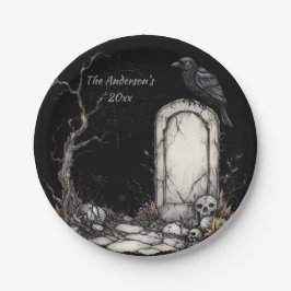 Mysteriöses Halloween Night Custom Pappteller