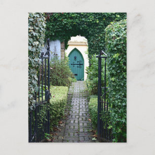 Mysteriöses offenes Tor Postkarte