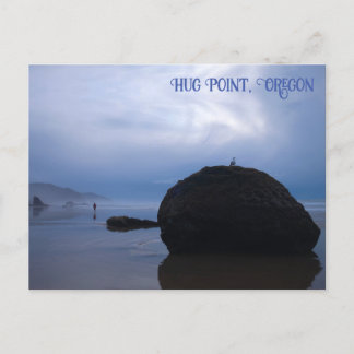 Mysteriöses Pacific Hug Point Beach Oregon Postkarte