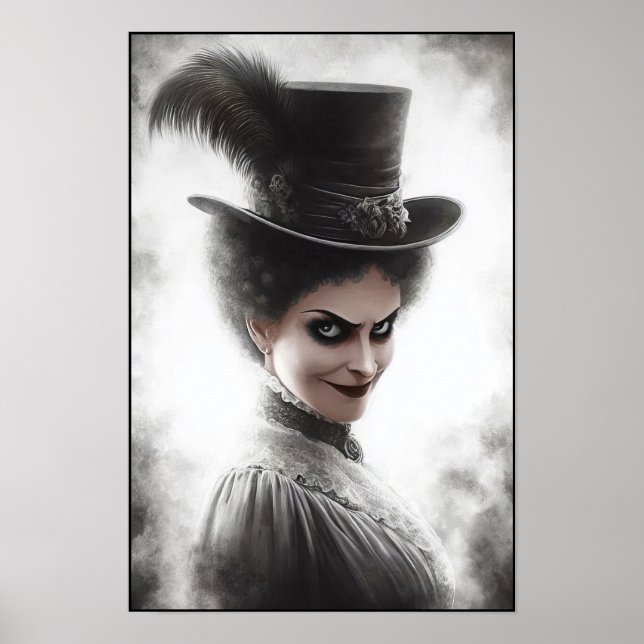 Mysterioses Porträt einer viktorianischen Frau in  Poster (Vorne)