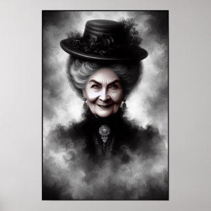 Mysterioses Porträt einer viktorianischen Frau in Poster