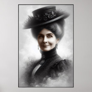 Mysterioses Porträt einer viktorianischen Frau in Poster