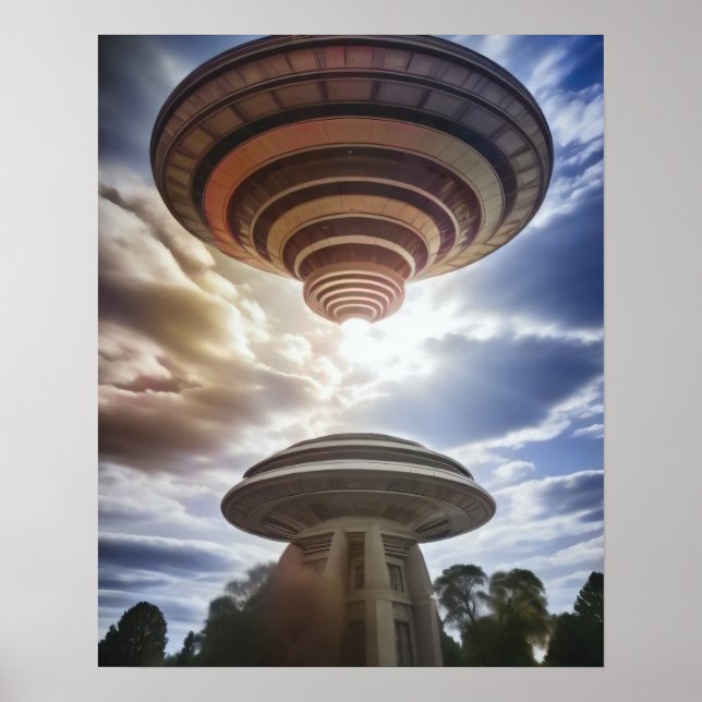Mysteriöses UFO Poster (Vorne)