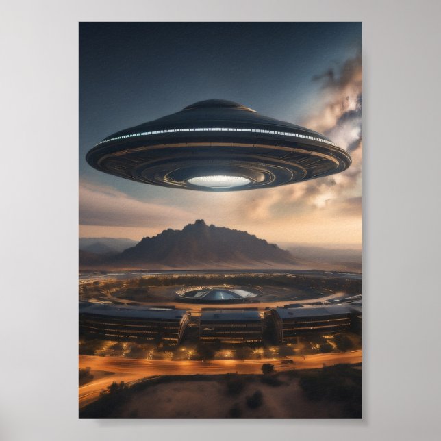 Mysteriöses UFO Poster (Vorne)