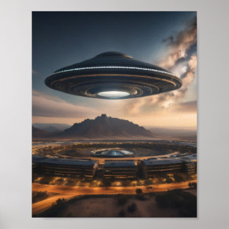 Mysteriöses UFO Poster