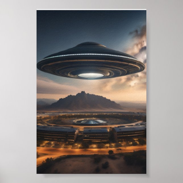 Mysteriöses UFO Poster (Vorne)