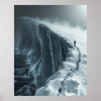 Mysteriöses unbekanntes Antarktis-Luftbildposter