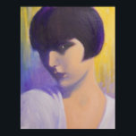 MYSTERIOUS ART DECO LADY POSTER<br><div class="desc">Original Acrylmalerei einer geheimnisvollen und wunderschönen Deko Dame... ...  Ein charmantes Portrait,  das in die zeitgenössische Dekoration passt und perfekt in einem Puderzimmer,  einem Schlafzimmer oder überall dort aussieht,  wo man es platziert. Auch ein großartiges Geschenk für diejenigen,  die Vintage Zeit modische Damen Liebe.</div>