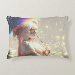 Mysterious Fantasy Girl - Ozean-Kunstästhetik Dekokissen