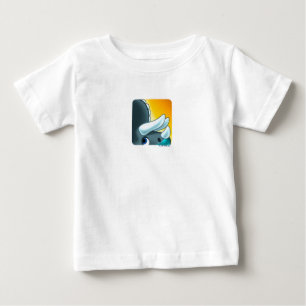 MYSTERIOUS HORNED DINOSAUR von Jeff Willis Art Baby T-shirt