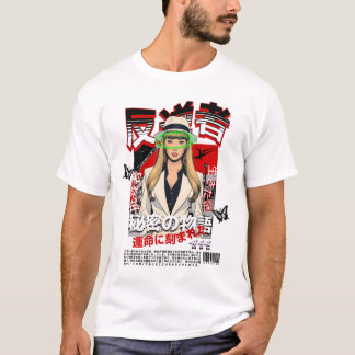 Mysterious Rebel - Japanese Noir Style T-Shirt