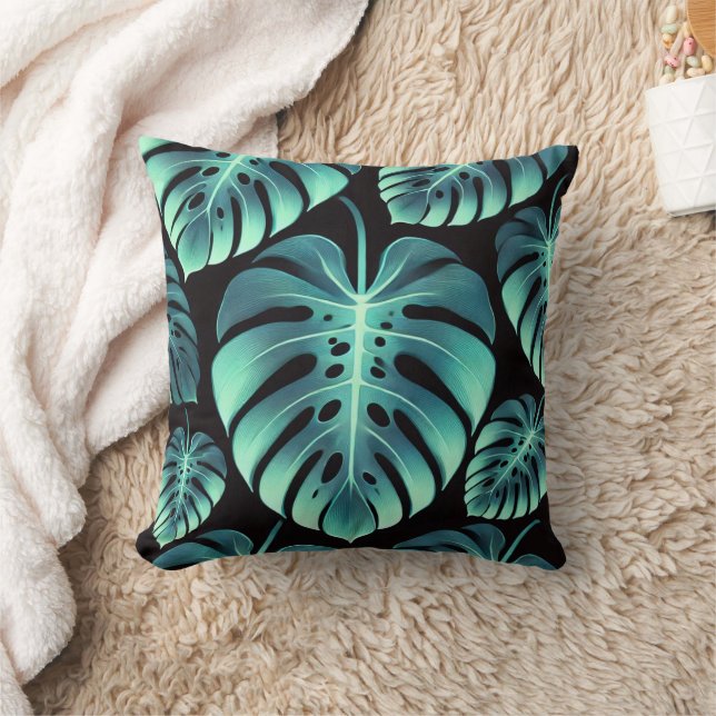 Mysterium Monstera Kissen (Decke)