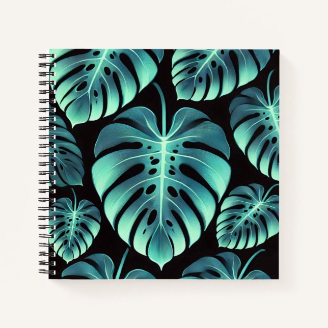 Mysterium Monstera Notizbuch (Vorderseite)