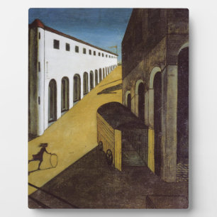 Mysterium und Melancholie von Giorgio de Chirico Fotoplatte