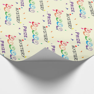 Mystery BINGO Preis mit Confetti Gift Wrap Geschenkpapier