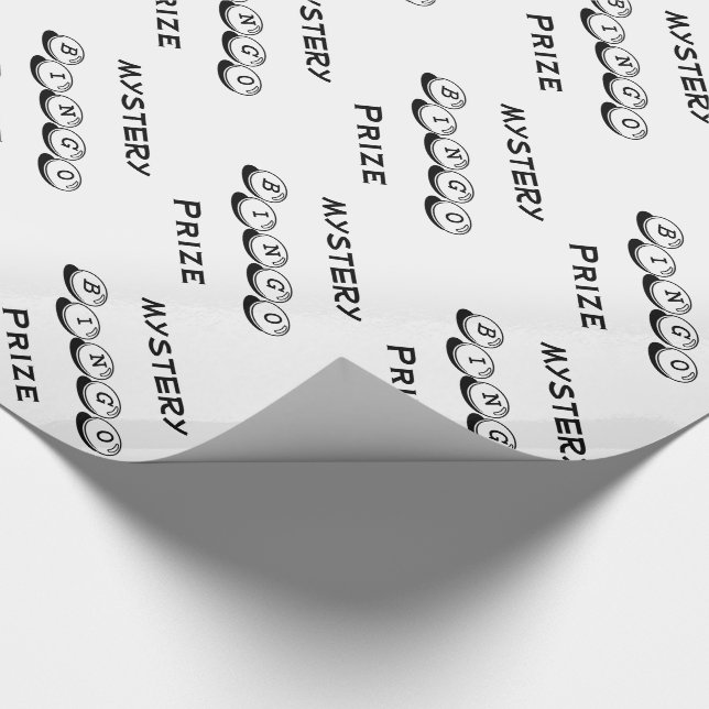 Mystery BINGO Prize Wrapping Paper Geschenkpapier (Ecke)