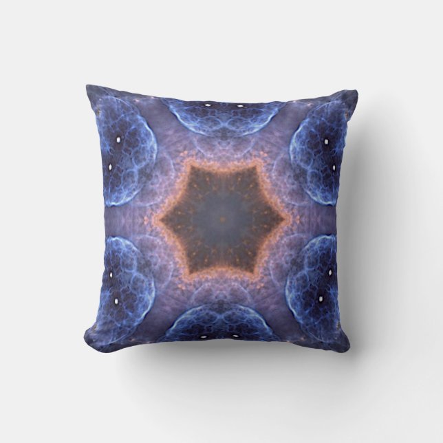 Mystery Blue Catseye Kissen (Vorderseite)