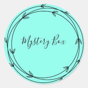 Mystery Box Überraschung Klassischer Rundaufkleber Runder Aufkleber