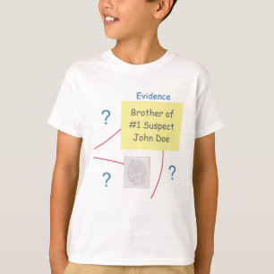 Mystery Crime Solving Evidence Board Bruder T-Shirt