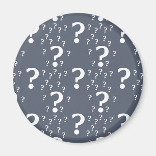 Mystery-Fragezeichen Rätsel blau-grau Magnet