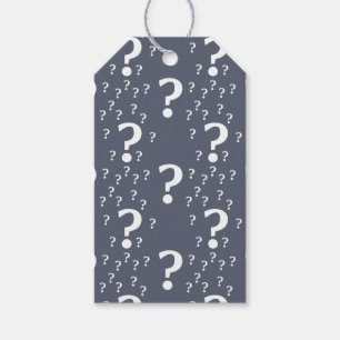 Mystery Fragezeichen Rätsel Puzzle blau-grau Geschenkanhänger