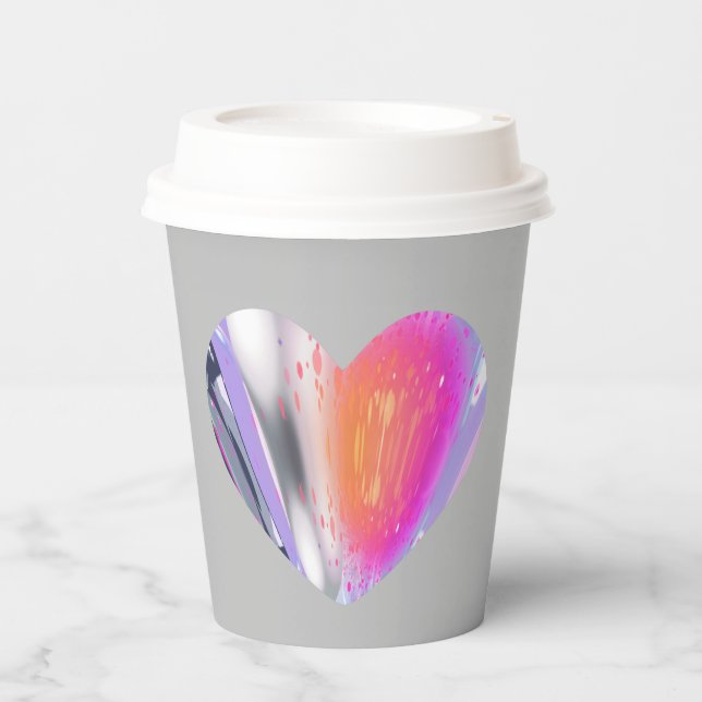 Mystery Heart Pappbecher (Vorderseite)