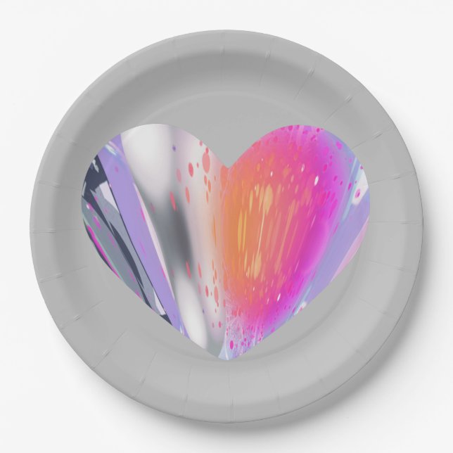 Mystery Heart Pappteller (Vorderseite)