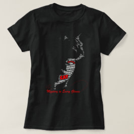 Mystery in Every Glance | Katzen-Typografie-Kunst T-Shirt