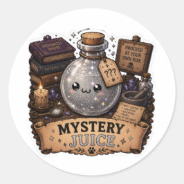 Mystery Juice Lustiger Fantasy-Trank Aufkleber