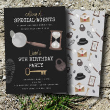 Mystery Kids Secret Agent Spy Detection Geburtstag