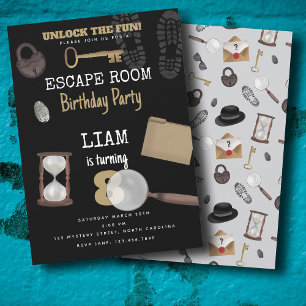 Mystery Kids Secret Agent Spy Detection Geburtstag Einladung