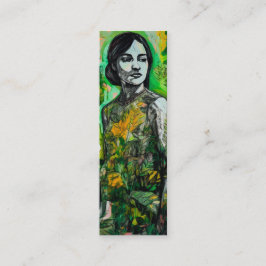 Mystery Lady Lesezeichen Mini Visitenkarte