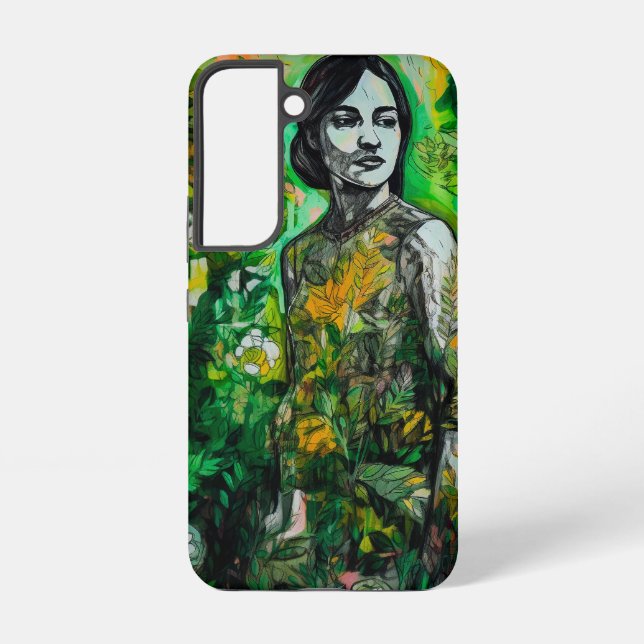 Mystery Lady Samsung Galaxy Hülle (Rückseite)