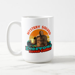 Mystery löste alle Lieben Kaffee Funny Bigfoot Kaffeetasse