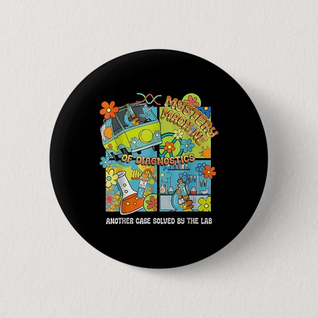 Mystery Machine of Diagnostics Labrador Week 2025  Button (Vorderseite)