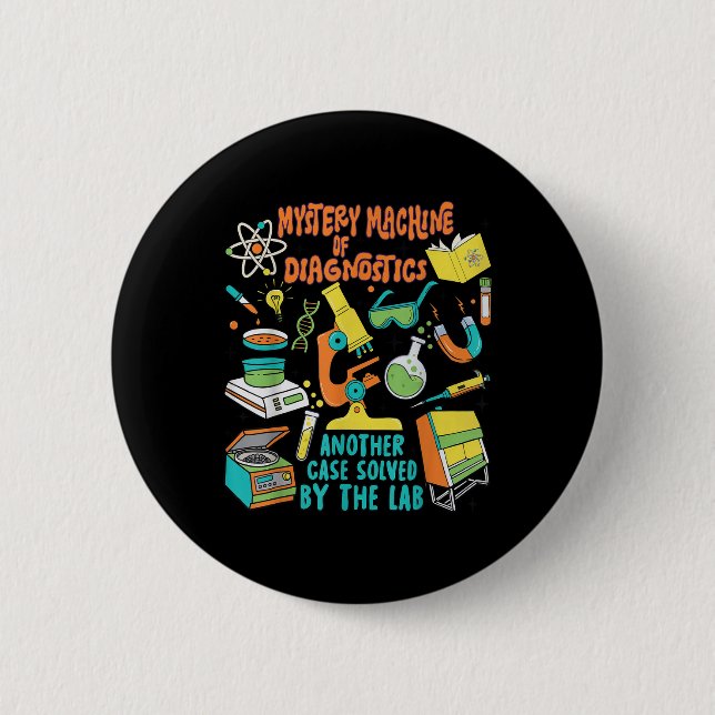 Mystery Machine of Diagnostics Labrador Week 2025  Button (Vorderseite)