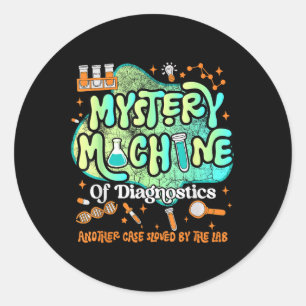 Mystery Machine of Diagnostics Labrador Week 2025  Runder Aufkleber