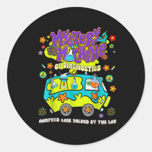 Mystery Machine of Diagnostics Labrador Week 2025  Runder Aufkleber