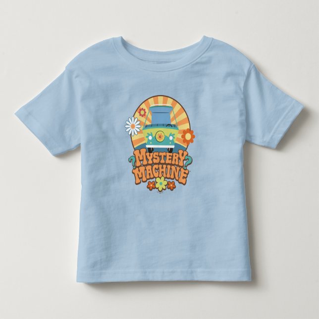Mystery Machine Van Floral Graphic Kleinkind T-shirt (Vorderseite)