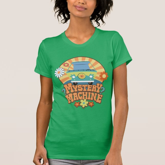 Mystery Machine Van Floral Graphic T-Shirt (Vorderseite)