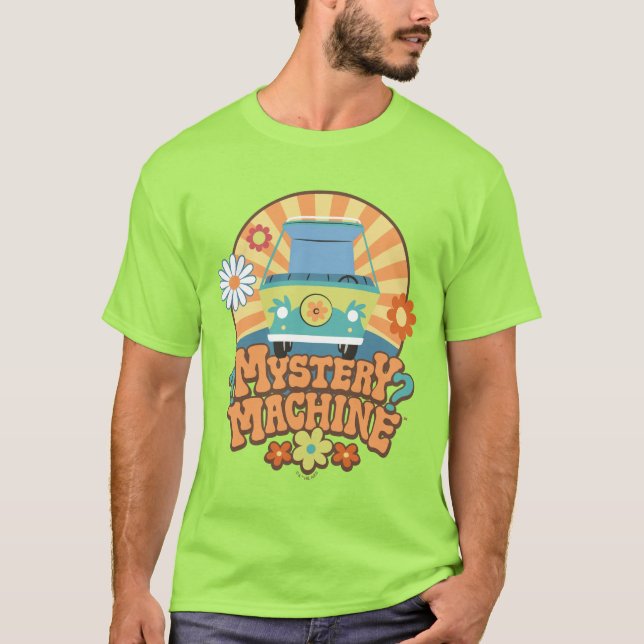 Mystery Machine Van Floral Graphic T-Shirt (Vorderseite)