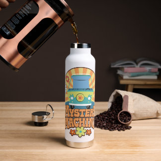 Mystery Machine Van Floral Graphic Trinkflasche