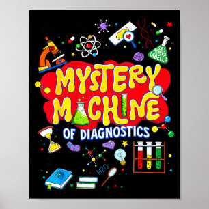 Mystery-Maschine der Diagnostik für Männer Frauen Poster
