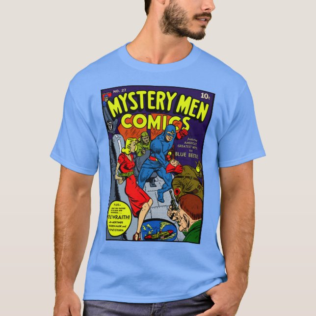 Mystery Men Comic T - Shirt der 1940er Jahre (Vorderseite)