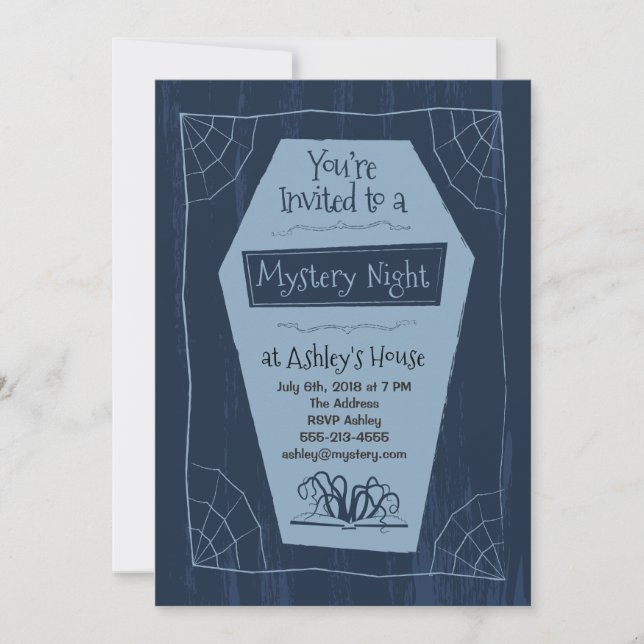 Mystery Night - Einladung (Vorderseite)