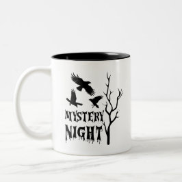 Mystery Night Gothic Crow Coffee Mug Zweifarbige Tasse