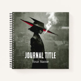 Mystery Noir Journal — Benutzerdefinierter Name un Notizbuch