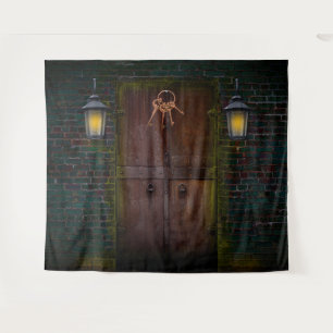 Mystery-Raum-Escape-Door-Party-Hintergrund Wandteppich